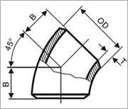 45度弯头